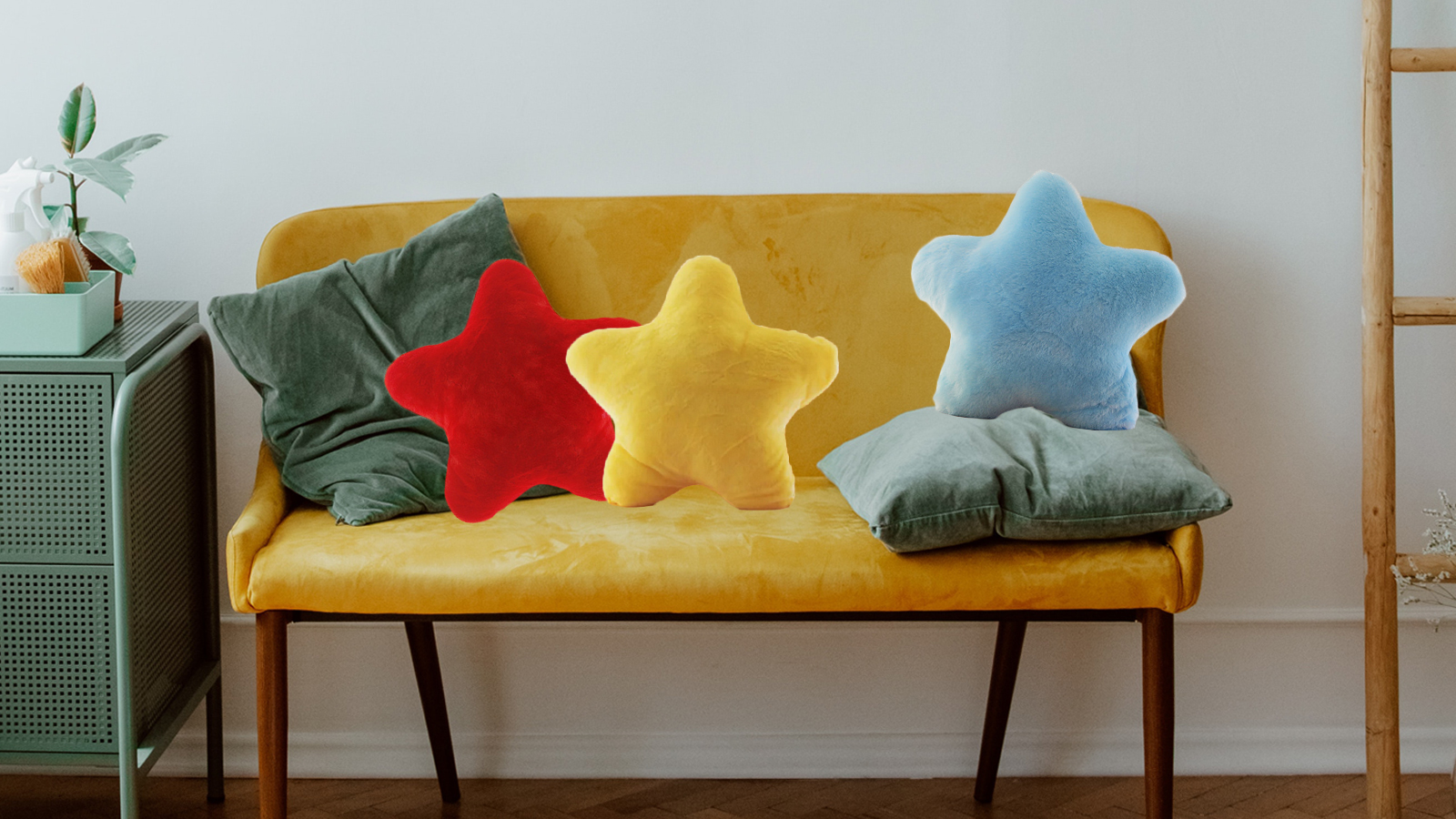 Amazon.com: zhidiloveyou Star Pillow Plush Blue, Stuffed Star